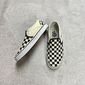 Vans Slip On Checkerboard Black/Off White Sneakers